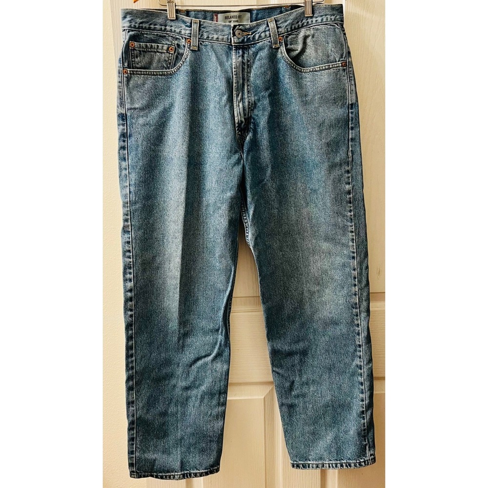 VTG Levi's 550 Relaxed Fit Jeans 2003 Y2K Mens 38x30 Medium Stonewash Blue